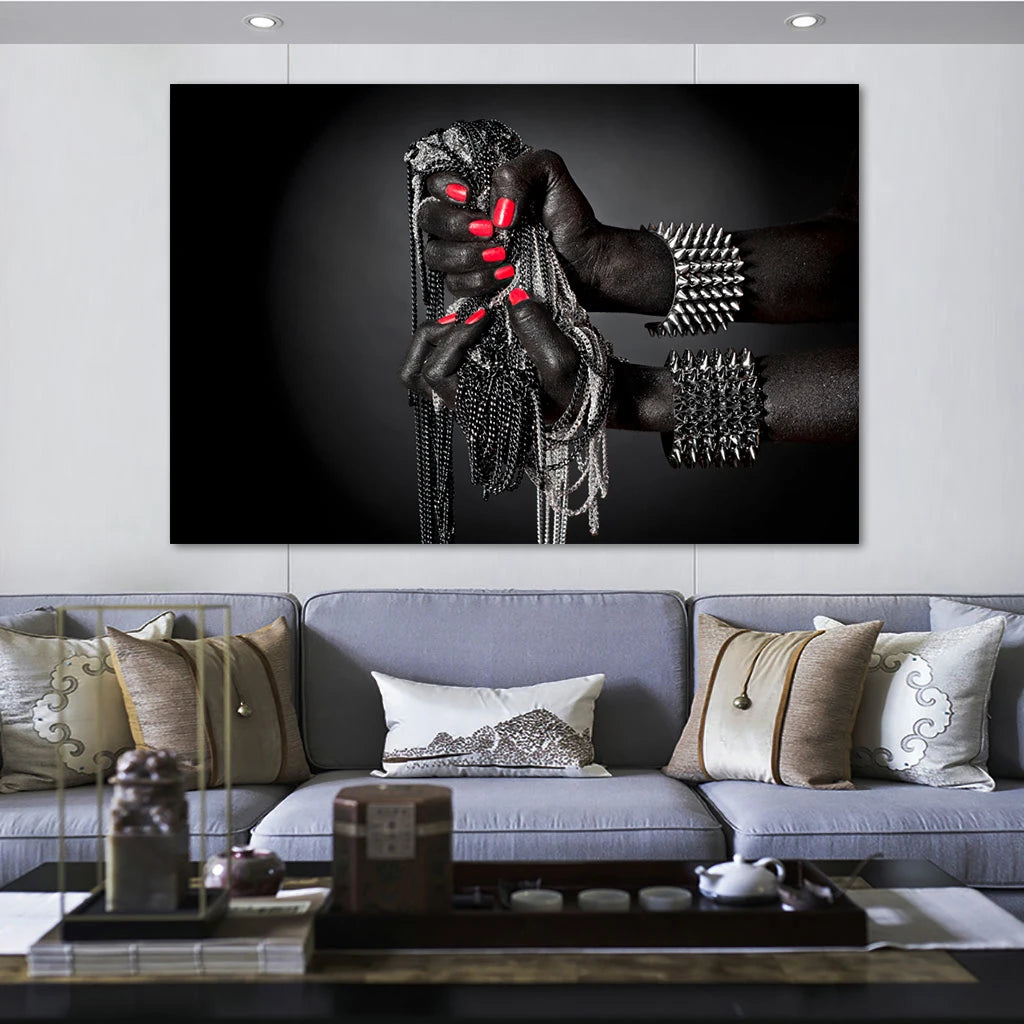 Tableau Moderne Main Africaine