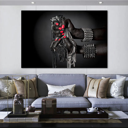 Tableau Moderne Main Africaine