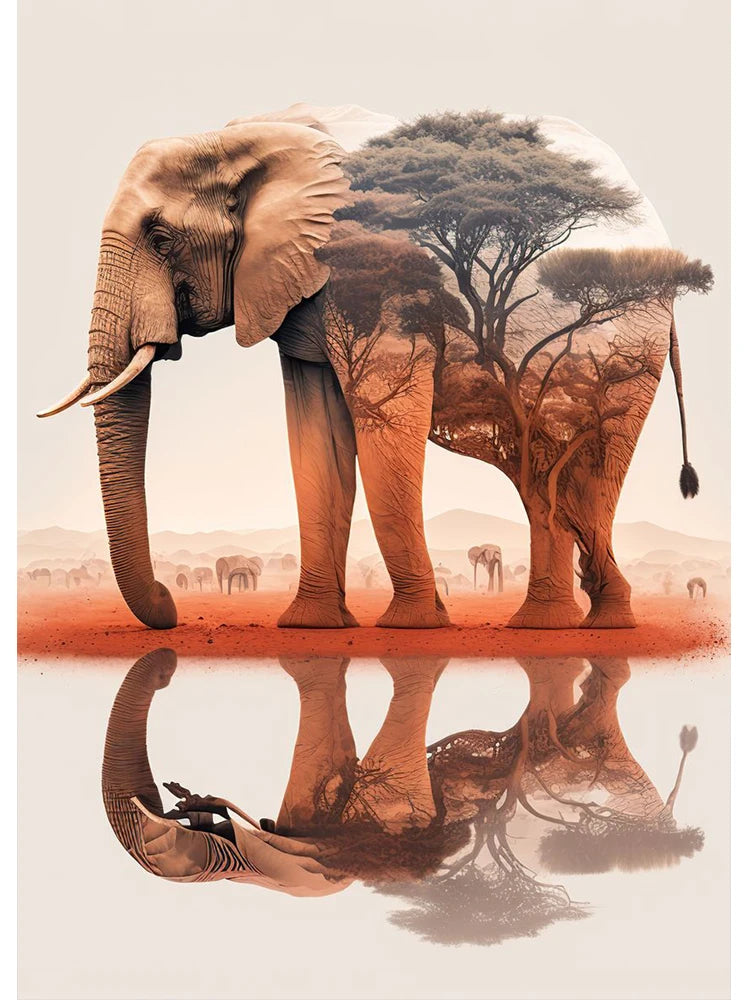 Tableau Moderne Art Animals