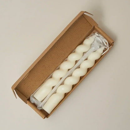 Bougies en spirale 2 pièces