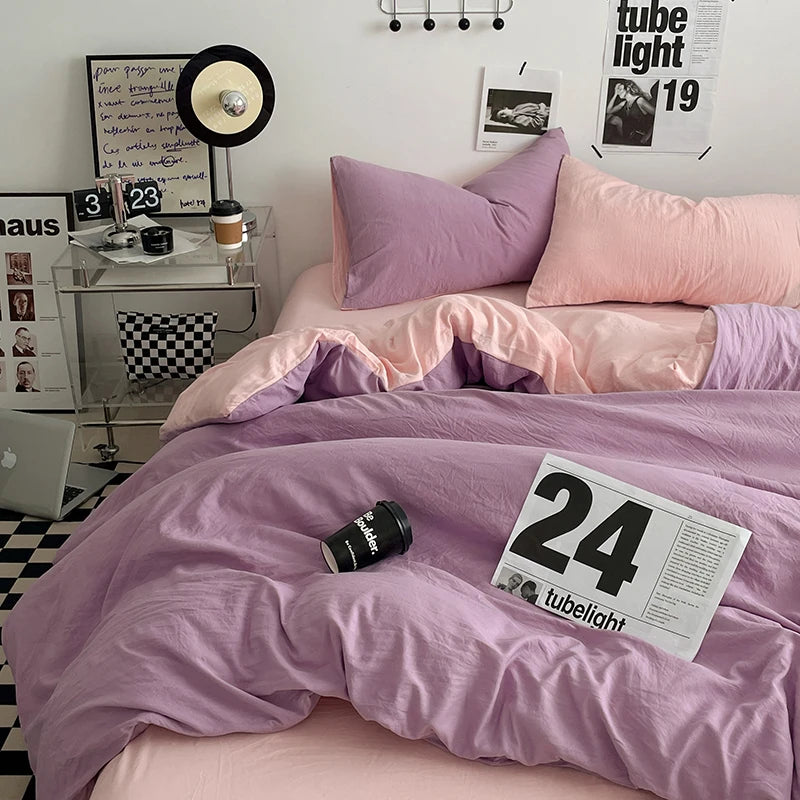 Parure Housse  de Couette en Coton