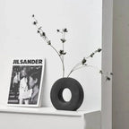 Vase de Décoration Style Nordique en Forme de Beignet