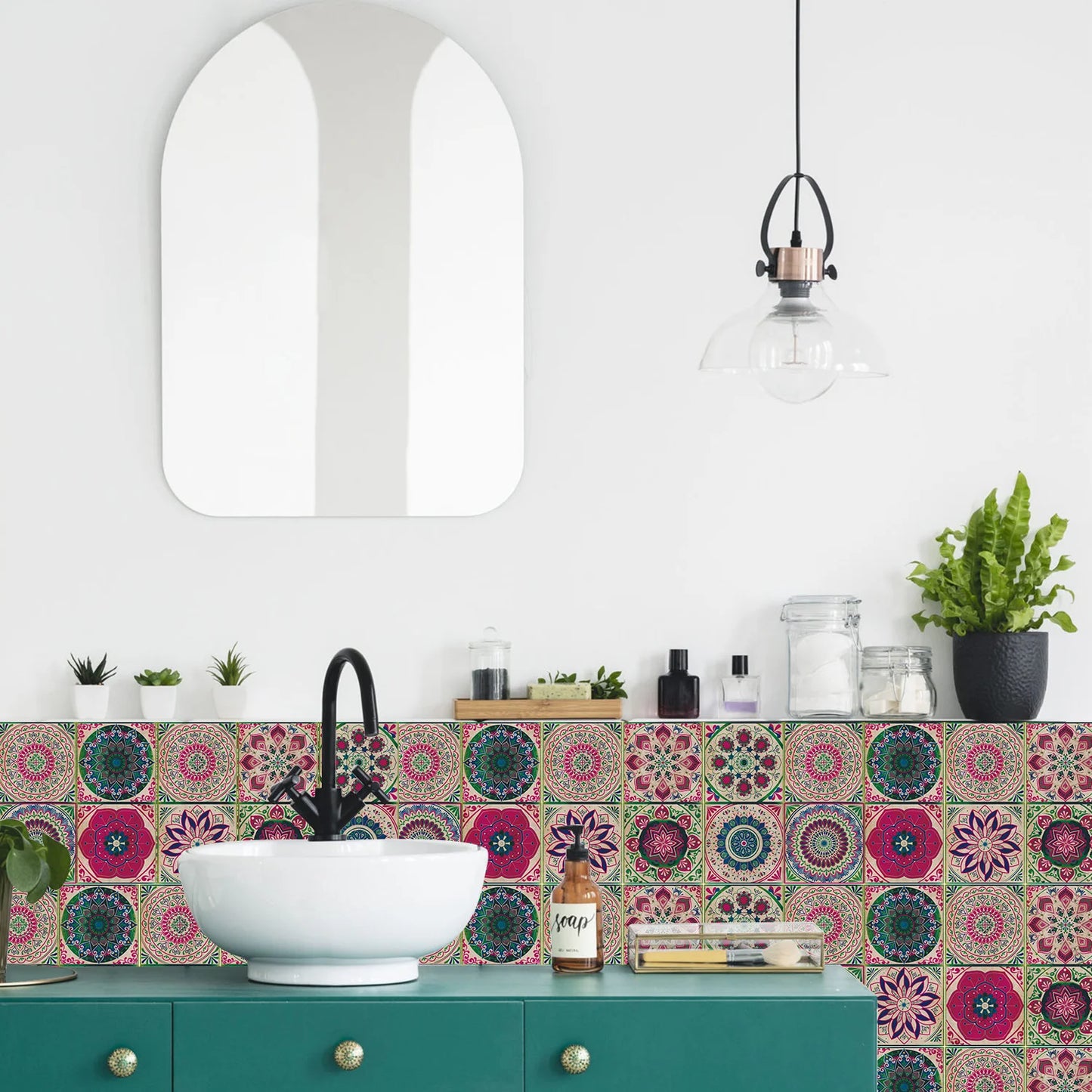 Autocollant Mural Effet carrelage