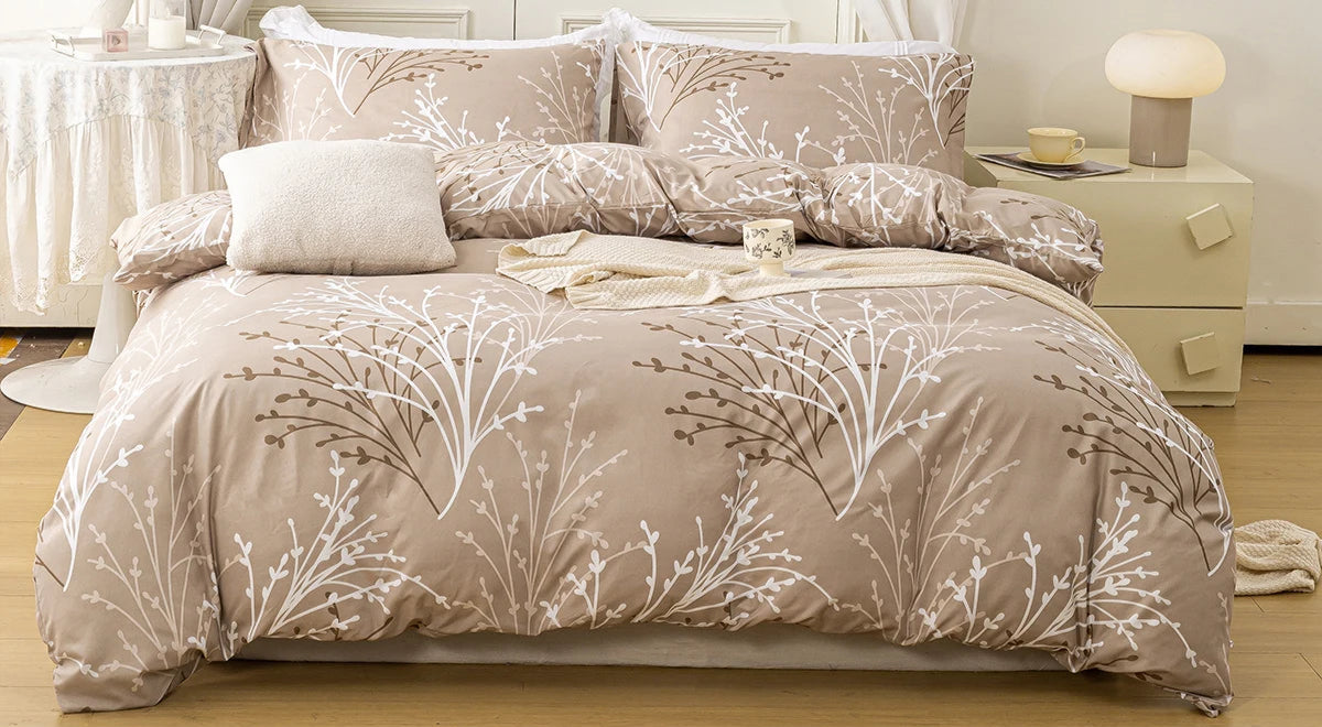 Parure Housse de Couette motif Floral