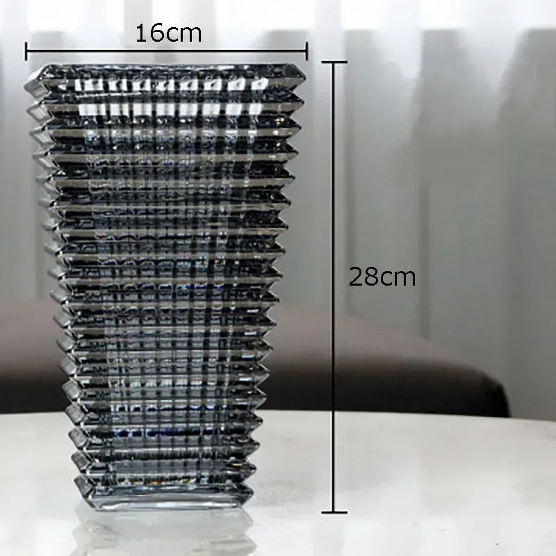 Vase en Cristal Transparent