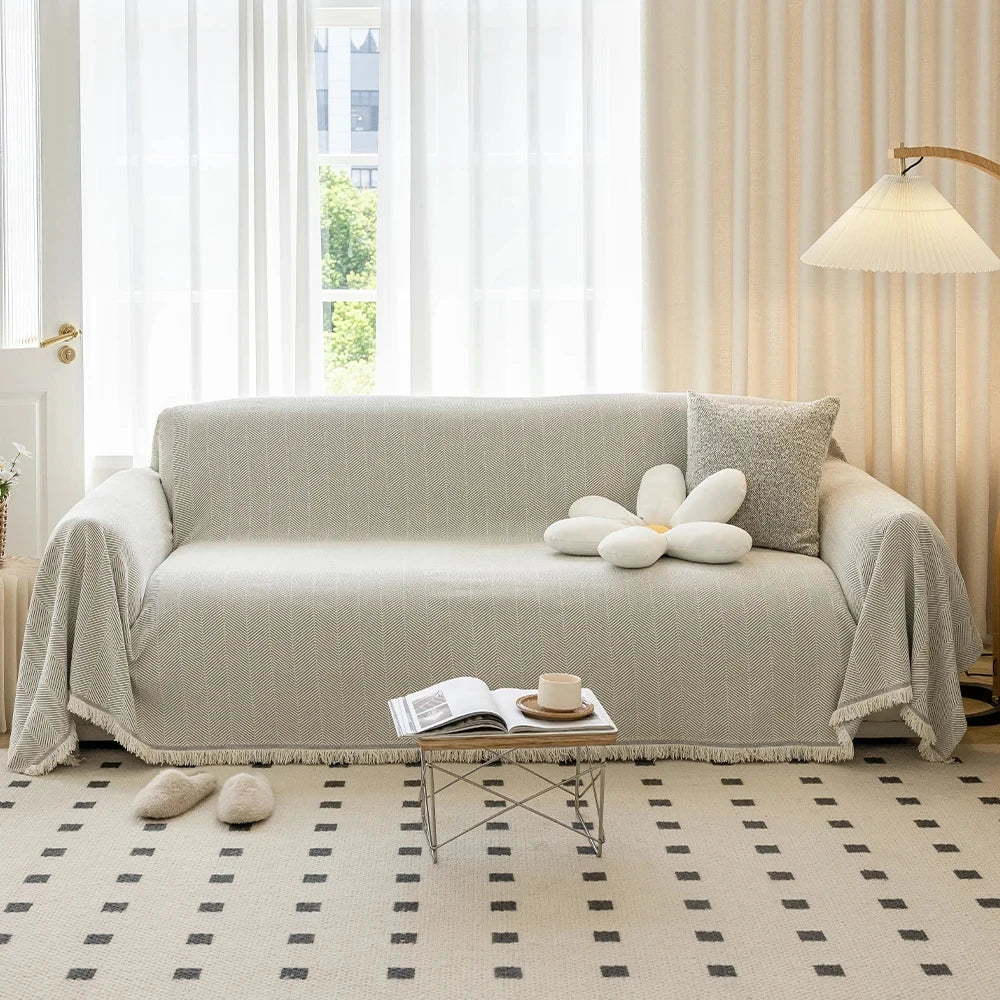 Housse de Canapé en Chenille Simple