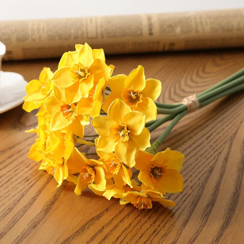 Fleur Artificielle Narcisse en Soie