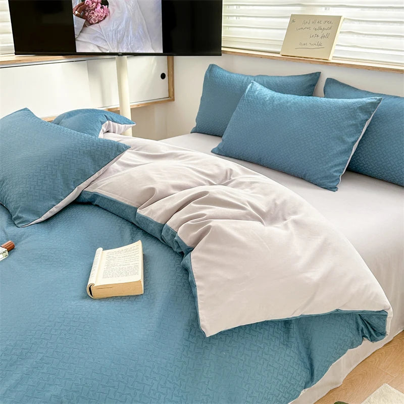 Parure Housse de Couette en Jacquard
