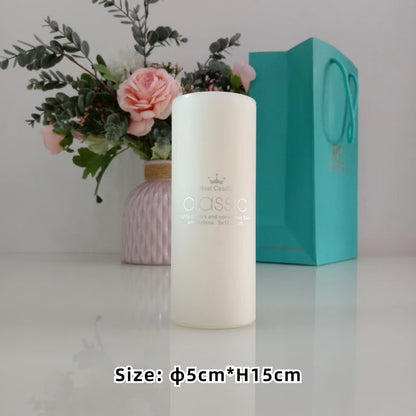 Bougies Pilier Blanc Ivoire