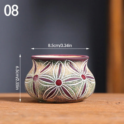 Pot de Fleurs en Céramique Vintage