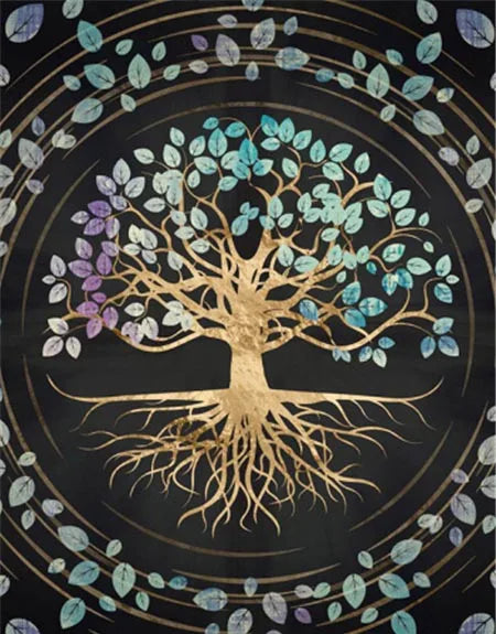 Tableau Moderne Art Arbre de Vie