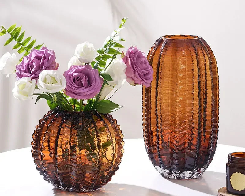 Vase en Verre imitation Cactus