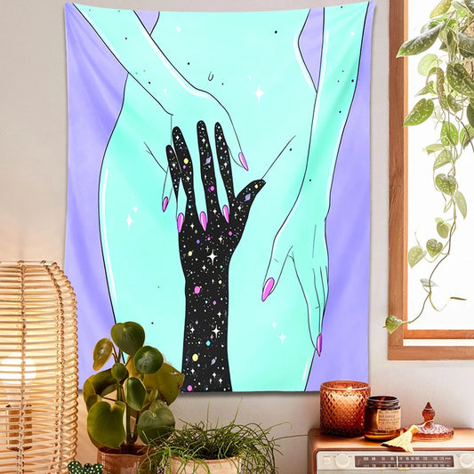 Tenture Murale Femme Style Bohème