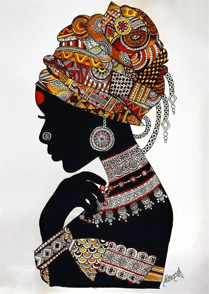 Tableau Moderne Art Africain