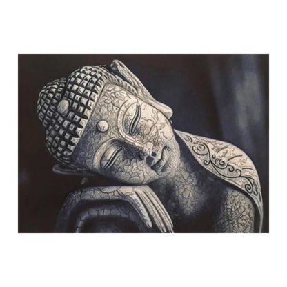 Tableau Moderne Bouddha Abstrait Coloré