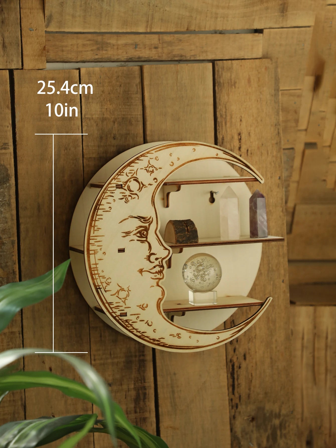 Étagère Murale Ronde en Bois