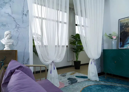 Rideaux en Voile Transparent