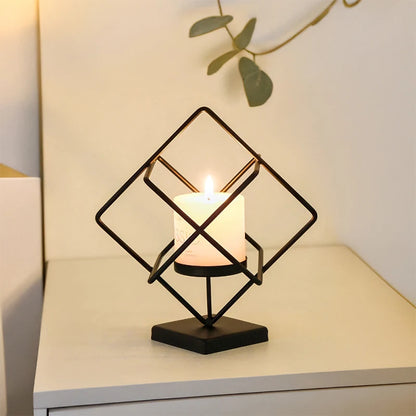 Bougeoir Cube magique 3D en Fer