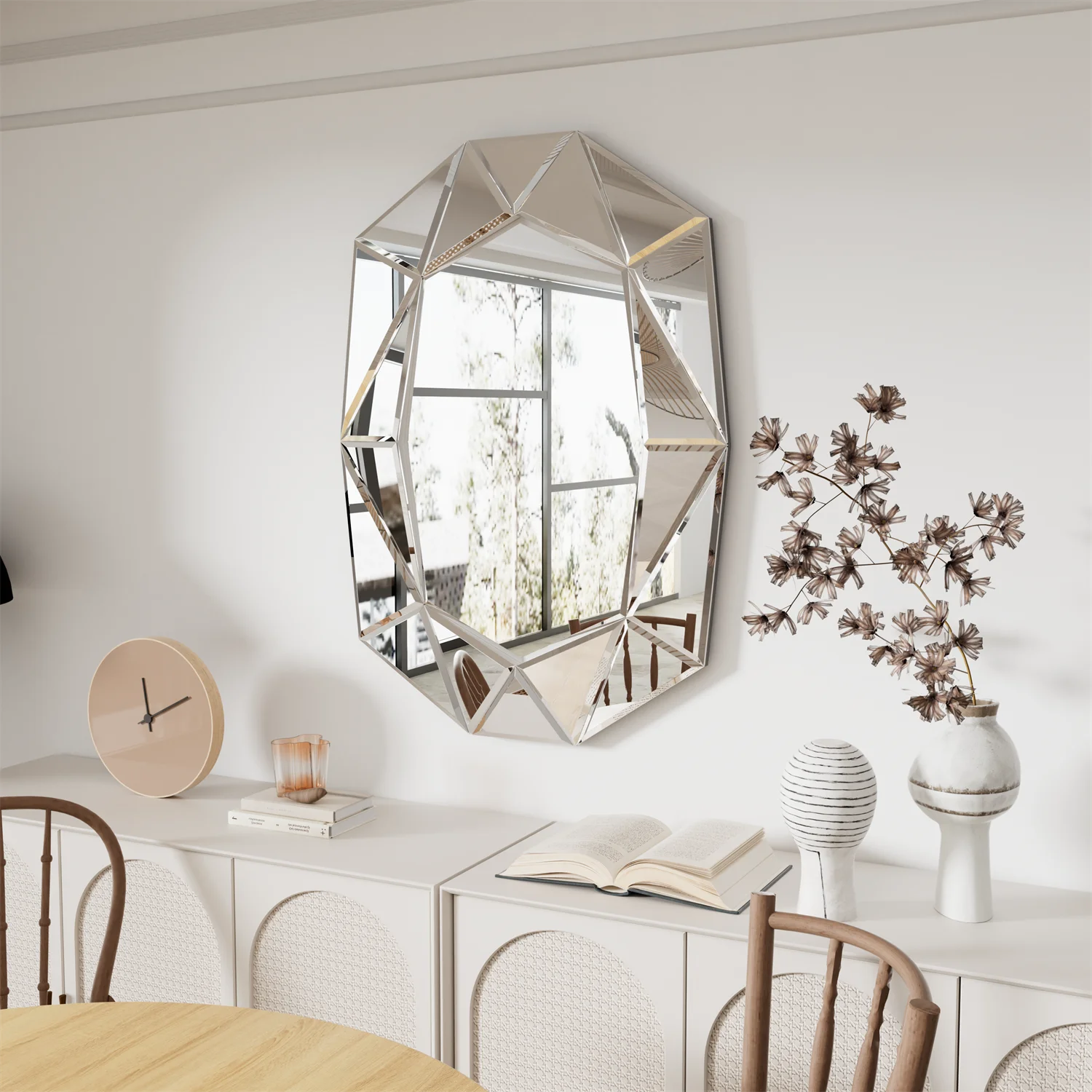Miroir Décoration Asymétrique