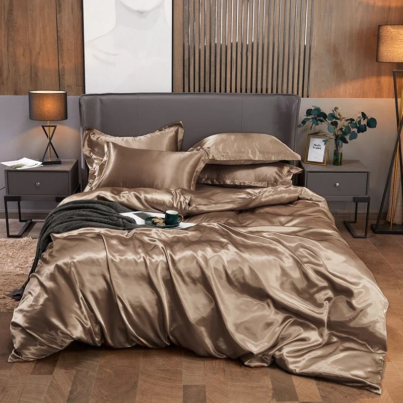 Parure Housse de Couette en Satin