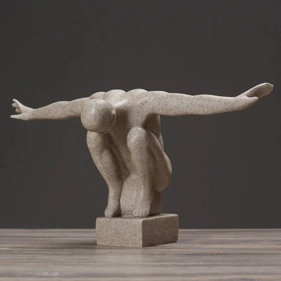 Sculpture d'art corporel Humain