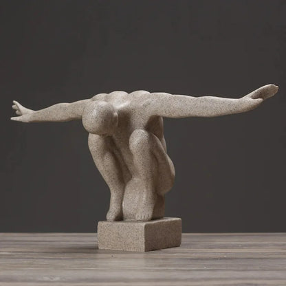 Sculpture d'art corporel Humain