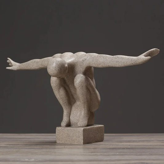 Sculpture d'art corporel Humain