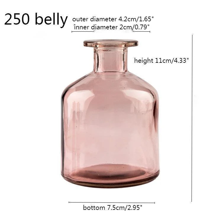 Vase en Verre Coloré style Nordique