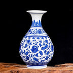 Vase en Porcelaine Bleu et Blanc de Jingdezhen