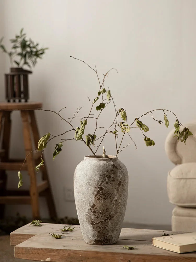 Vase en Céramique Tacheté