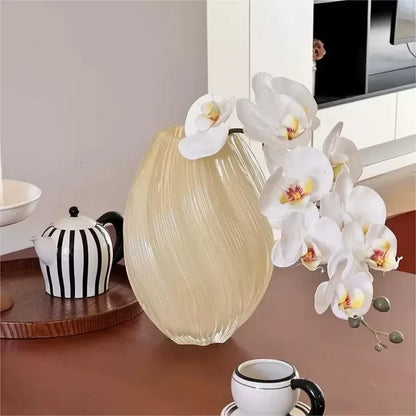 Vase en Verre Torsadé Coloré