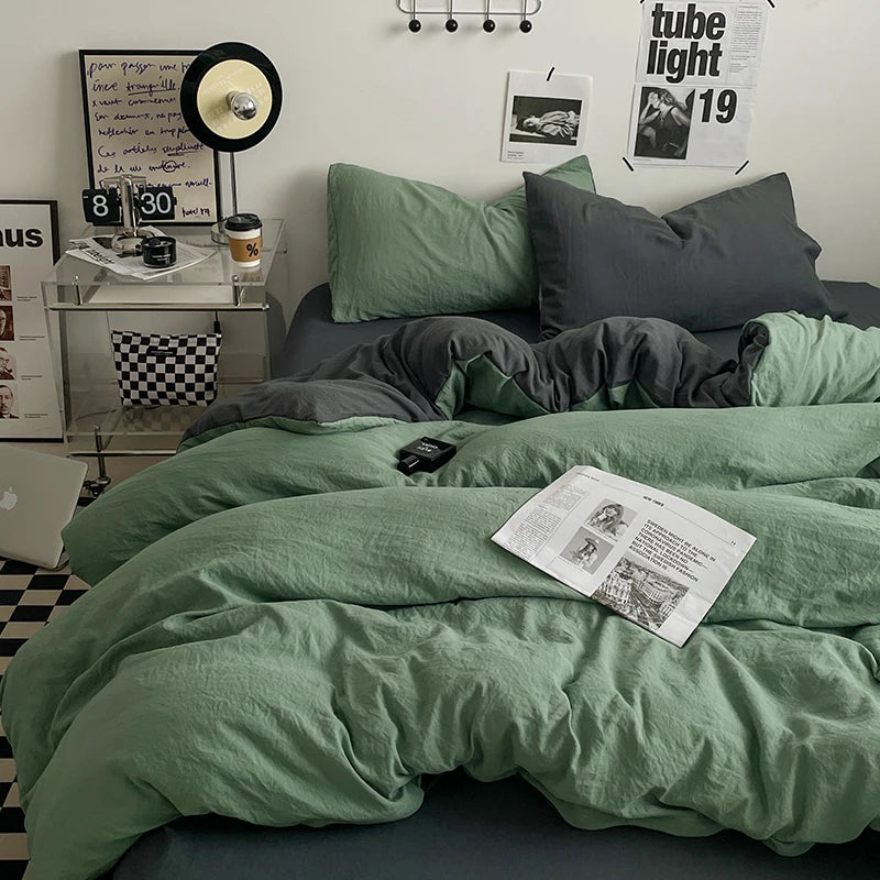 Parure Housse  de Couette en Coton