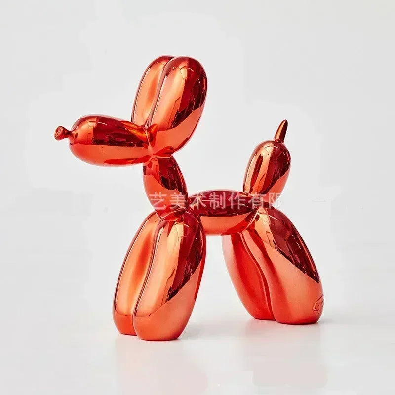 Sculpture de Chien Ballon en Résine