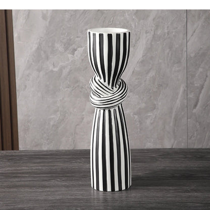 Chandelier Rayé noir et blanc