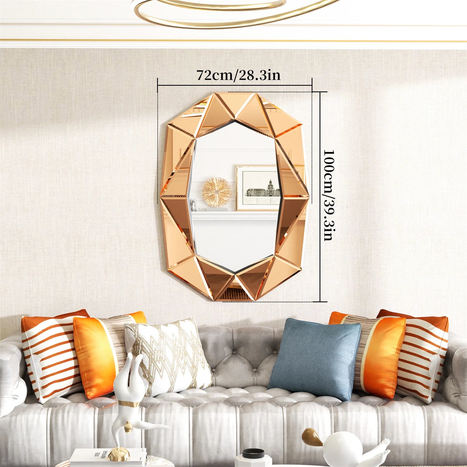 Miroir Décoration Asymétrique