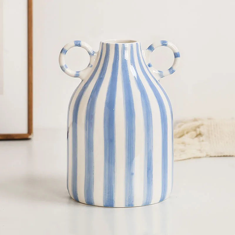 Vase en Céramique à Double Anse