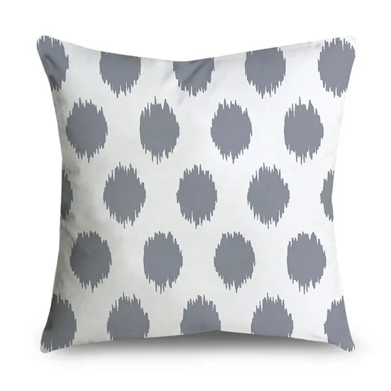 Housse de Coussin Décorative Grise