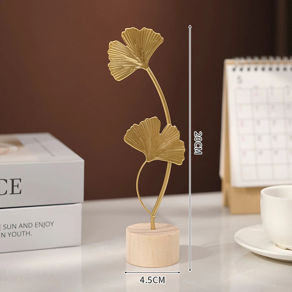 Sculpture de Feuilles de Ginko