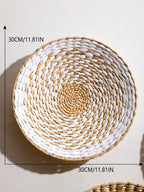 Panier mural en jonc de mer fait main