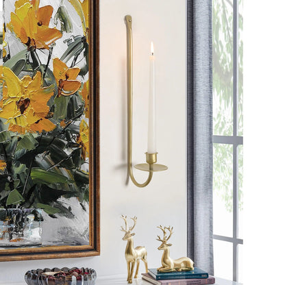 Bougeoir Mural en métal 2 Pièces