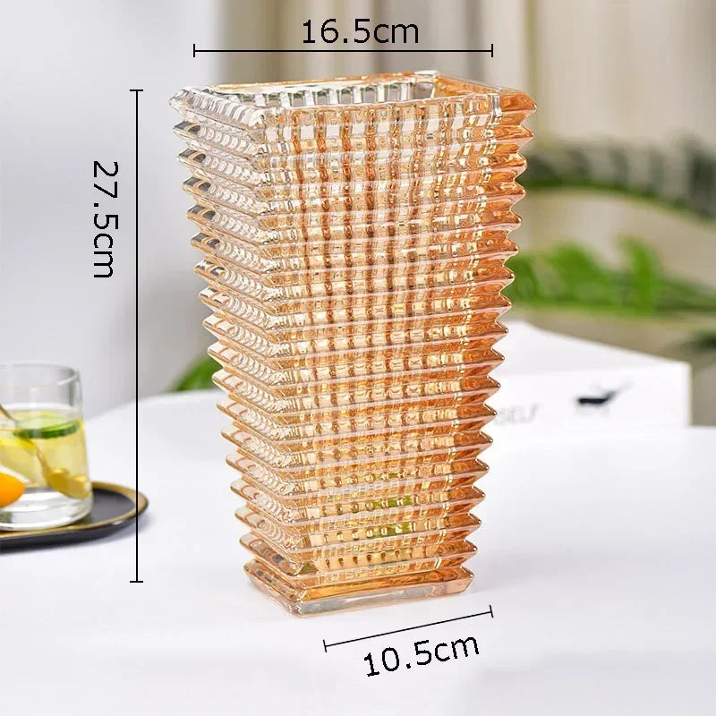 Vase en Cristal Transparent