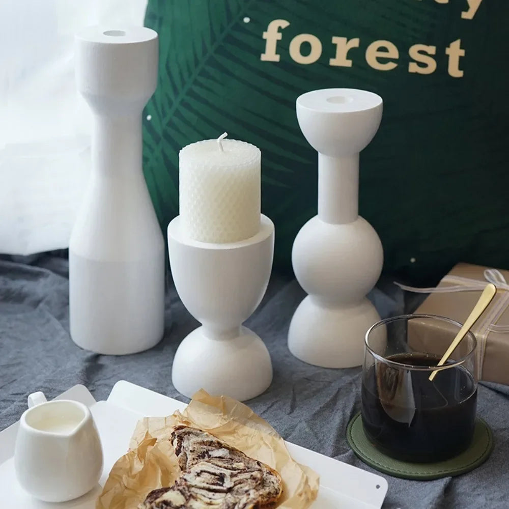 Bougeoir en Bois fait  à la main