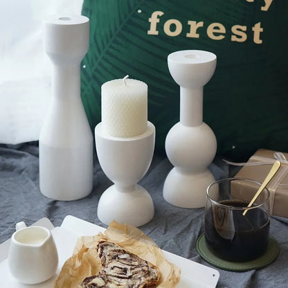 Bougeoir en Bois fait  à la main