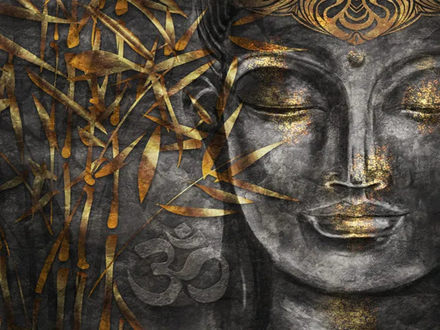 Tableau Moderne Bouddha Abstrait Coloré