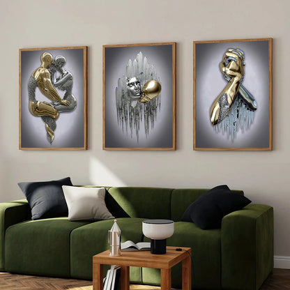 Tableau Moderne Art Design Couple