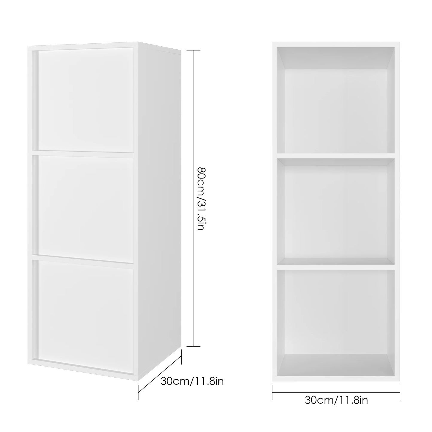 Bibliothèque  3 Cases