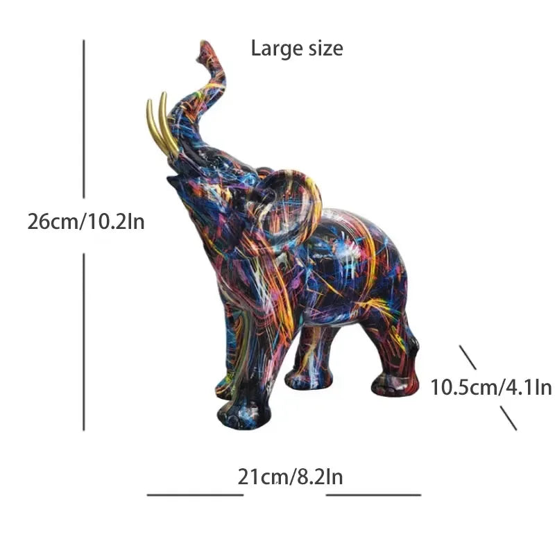 Sculpture Eléphant en Résine