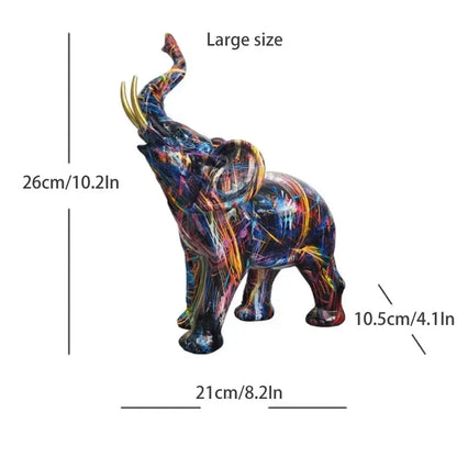 Sculpture Eléphant en Résine