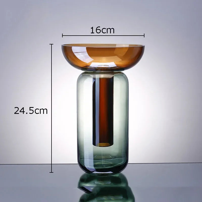 Vase en Verre pour Fleurs hydroponiques