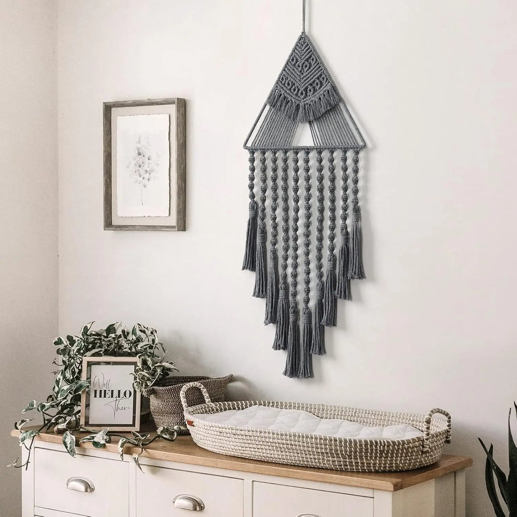 Décoration murale en Macramé bohème